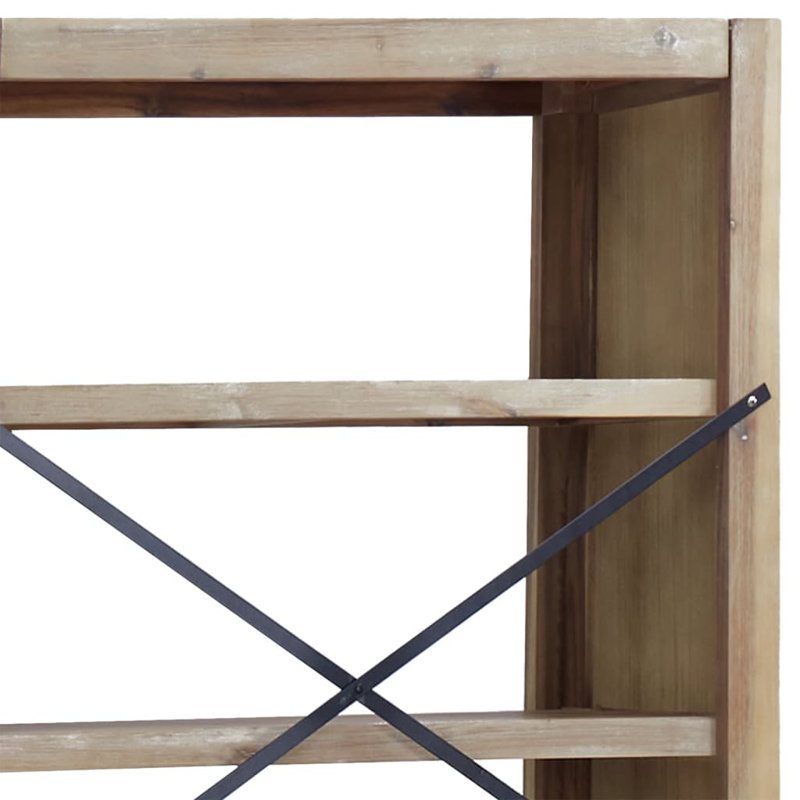 Kuk 80cm H Solid Wood Standard Bookcase