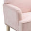 Chaise d'appoint moderne avec pieds en bois rétro et garniture cloutée-728168420-723411630-709474421