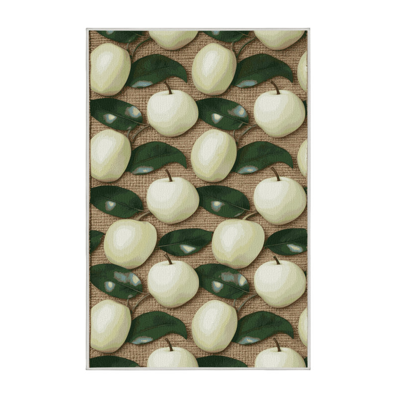  Tapis lavable blanc Sapote, Tapis de couloir 2 pi x 4 pi