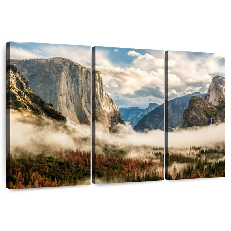 Alvord Misty Yosemite Valley, H 28 po x l 45 po