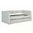 Phillip Modern Upholstered Daybed with Pull-Out Bed & Striped Design-1035684392