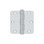 Charnière Deltana S35R4HD26 3 1/2 po x 3 1/2 po x 1/4 po Deltana, paire HD chromée polie