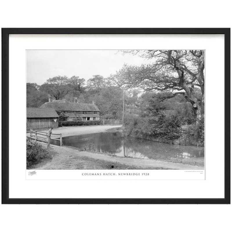 Colemans Hatch, Newbridge 1928 by Francis Frith - Single Picture Frame Print, 40cm H x 50cm W x 2.3cm D