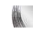 Martine Abstract Cast Iron Mirror in Silver