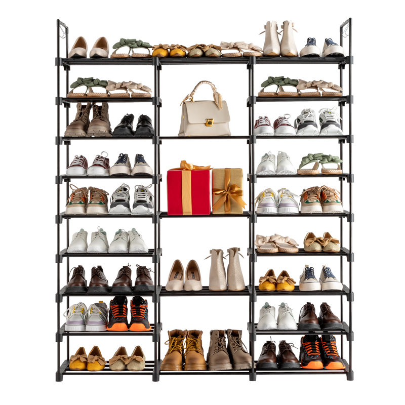 46 Pair Stackable Shoe Rack