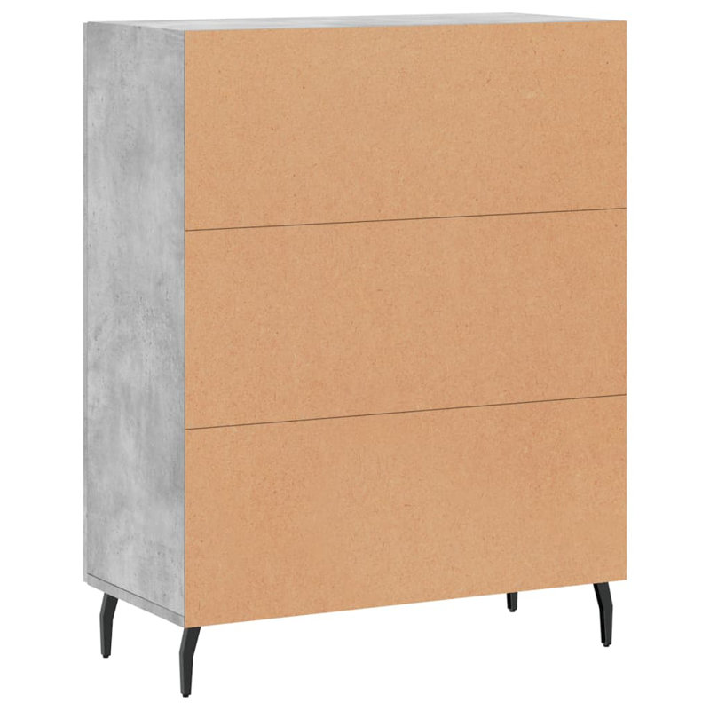 Marelda 2 - Door Rectangle Accent Cabinet, Concrete Grey