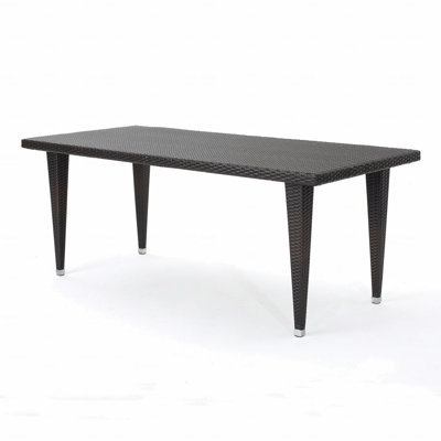 Table de patio rectangulaire