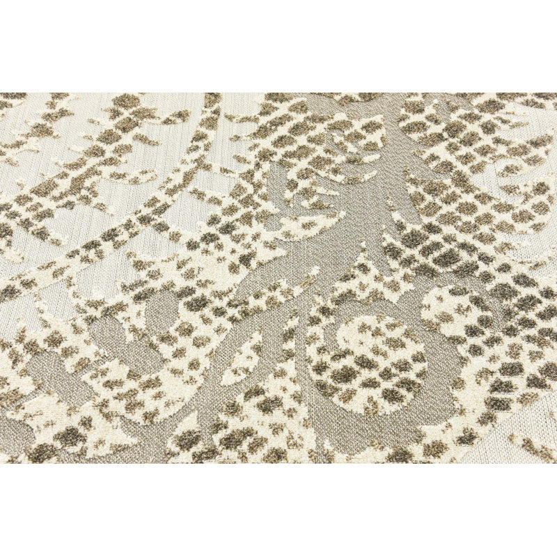 Tapis intérieur/extérieur crème Annice, Rectangulaire 7 pi x 10 pi