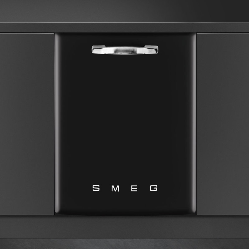 24" Smeg Retro Dishwasher, Black