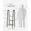 137.5 cm H x 56 cm W Ladder Bookcase