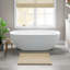 Tapis pour salle de bain réversible, tapis rectangulaire pour l'intérieur