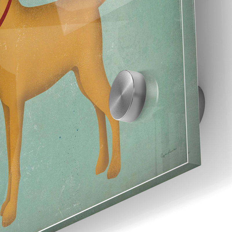 «Golden Dog Love I» par Ryan Fowler - impression non encadrée, H 24 po x l 36 po x P 0,2 po