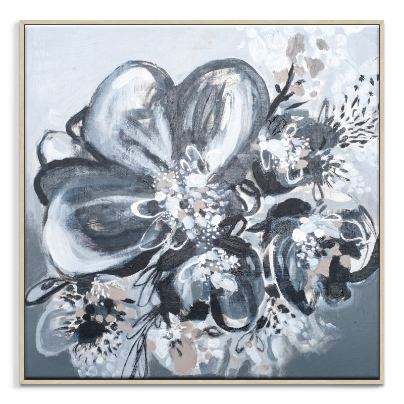 Amanda Morie - Painting on Canvas, 41cm H x 41cm W, Timber Floater Frame