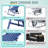 Backpack Beach Chair, 6-Positions Reclining Folding Beach Chair with Cooler Bag and Cup Holder-336665202