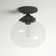 Antioch Glass Semi Flush Mount