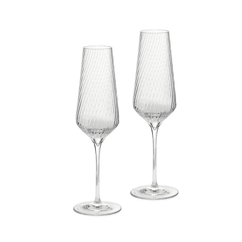 VW SWIRL 0.27ml Crystal Flute Set
