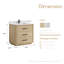 Meuble-lavabo sur pied simple 36 po avec plateau en quartz Calacatta Porto-1790985849-1791007625