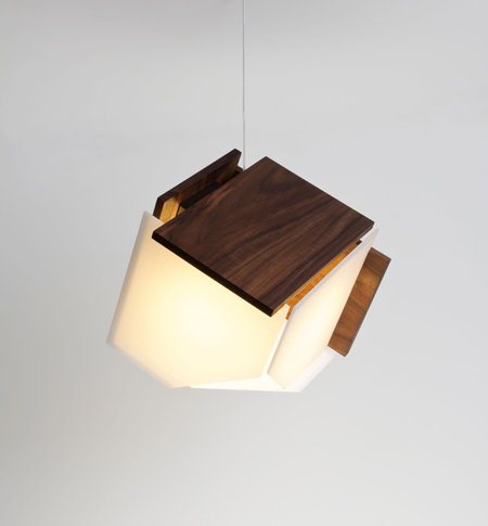 Mica L 1 - Light Pendant, Walnut