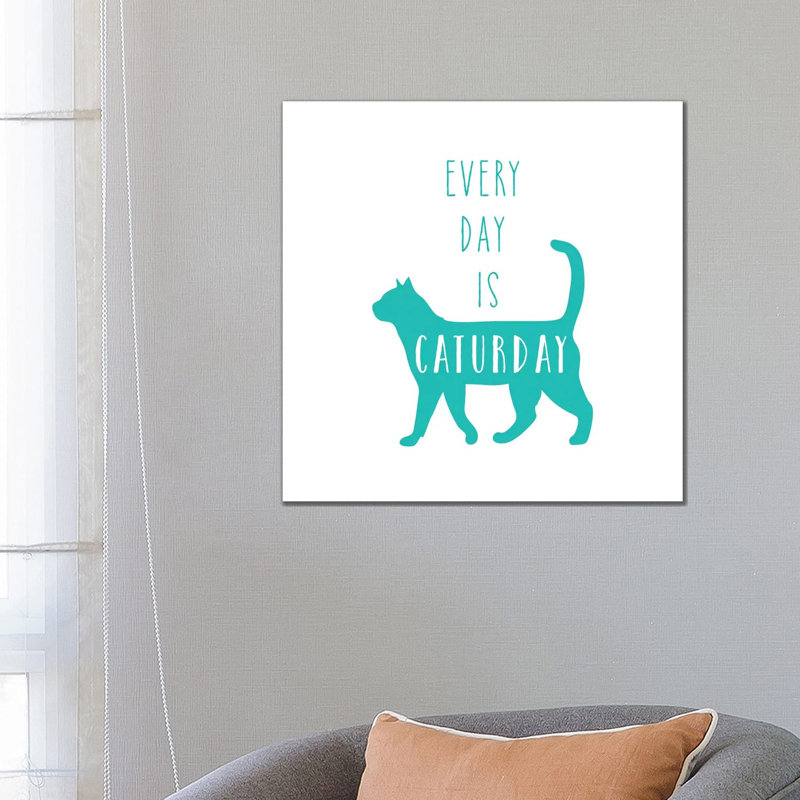 Caturday by Amanda Murray - Wrapped Canvas Print, 66.04cm H x 66.04cm W x 1.91cm D