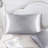 2-Pack 19.7x35.4" Gray Satin-Like Polyester Pillowcases Envelope & Zipper-126236132-126236135
