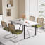 Dining Table Set with Velvet Upholstered Side Chairs-381291981-381291978-396102609