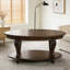 42' oval wood coffee table for Living Room-1315121660