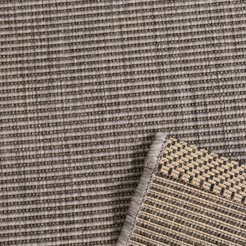 Kinney Solid Colour Flatweave Indoor / Outdoor Area Rug, Rectangle 160 x 230cm