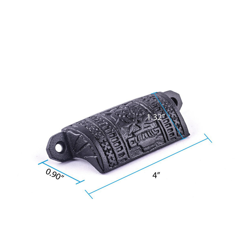 Iron 3 5/8" Center Cup/Bin Pull Multipack