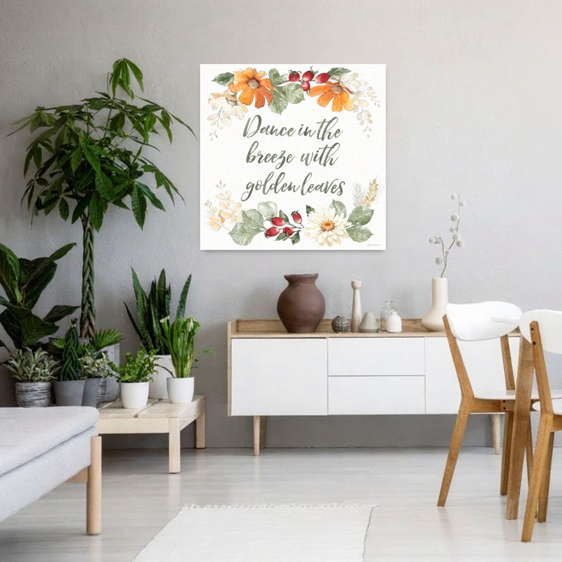 Art de fleurs d'automne contemporain Simple Harvest XIII, H 36 po x l 36 po