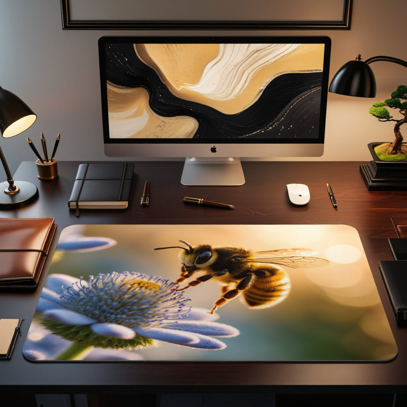 Polyester Desk Pad, 14.4x12.1