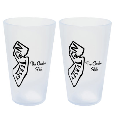 Silipint: Verres State Pint 16 oz: paquet de 2 - New Jersey - verres en silicone glaçons incassables