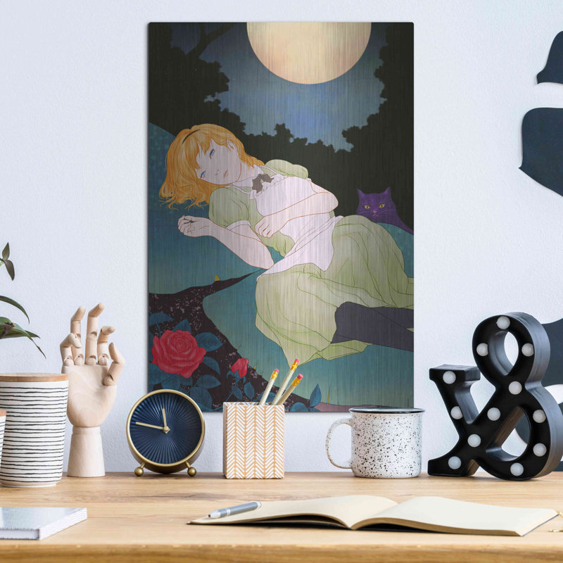 "Clair de lune" par Sai Tamiya, H 16 po x l 12 po