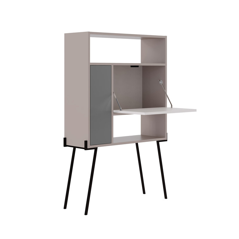 Ziva Desk, Light Mocha/White/Anthracite
