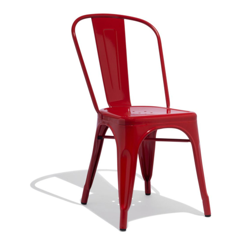 Chaise de patio empilable Hakana, Rouge