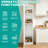 Stackable Wall Mounted Storage Cabinet, 15.75×15.75×70.87 Inch Tall Wooden Side Cabinet With Movable Shelves, White Multipurpose Organizer For Garage Kitchen Bathroom