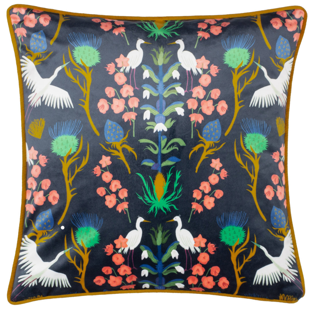 Herons Floral Square Cushion Cover
