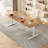 Brown Rectangular Hight adjustable Solid wood Desks-108471234