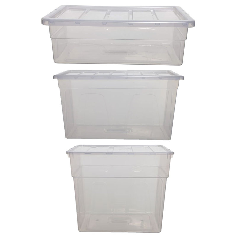 Whitefurze Polyethylene Plastic Underbed Storage