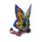 Liliana 9.5"H Butterfly Stained Glass Accent Lamp