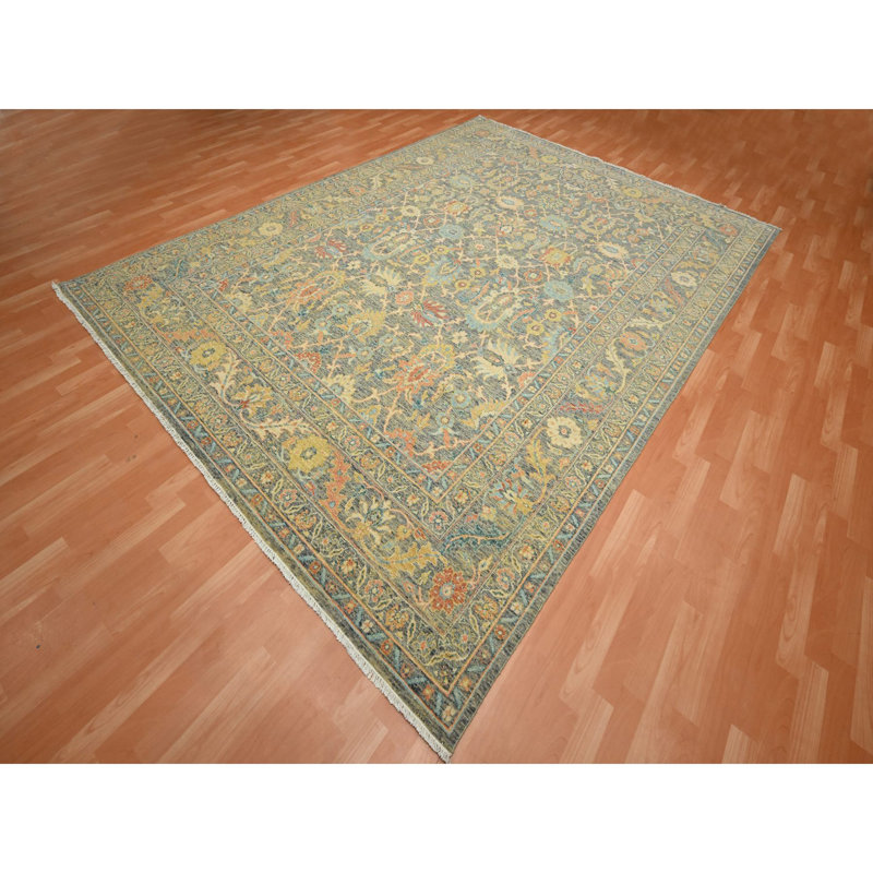 Tapis ancre 9 pi x 12 pi 1 po gris Ziegler Mahal