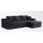 2-Piece Corduroy L-Shaped Sofa with Pillows and right chaise-118136060-118136063