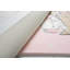 Tapis rectangulaire en polyester tissé à la machine rose / gris Guernon-1802211954