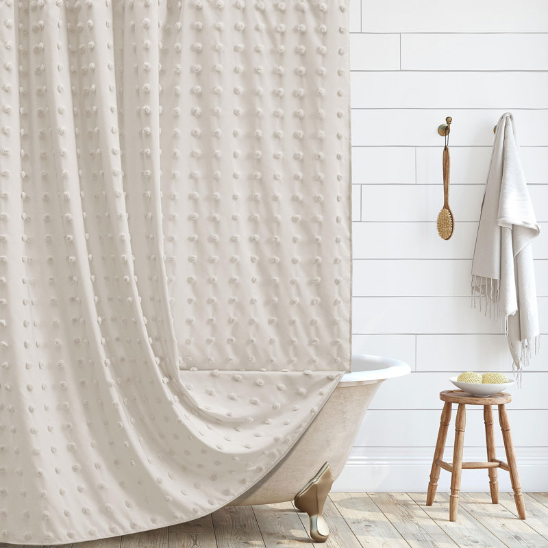 Rideau de douche, Beige, H 72 po x l 60 po
