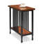 Evie Ironcraft Solid + Manufactured Wood Narrow Chairside Table-317769633