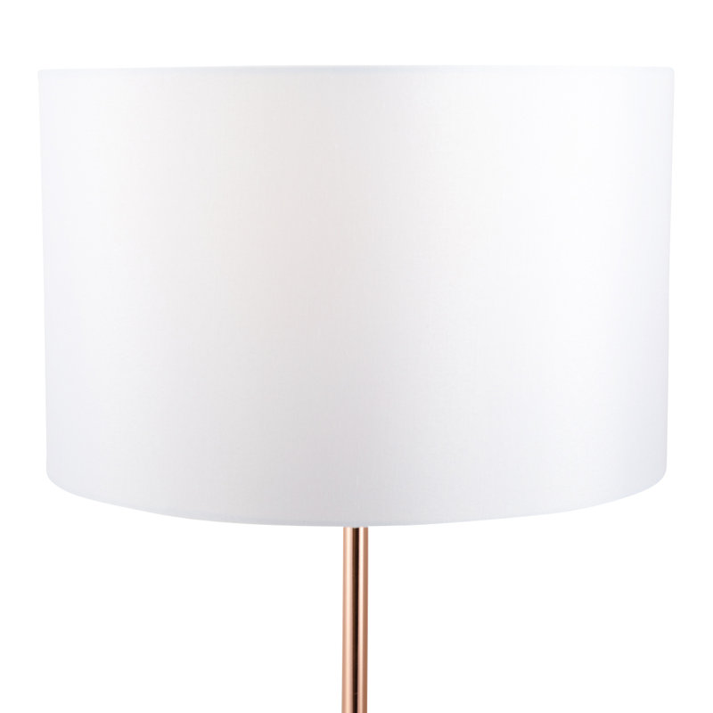 Norrington Table Lamp, White Marble/Copper