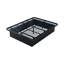 Grand lit moderne en métal, hauteur de 16 pouces, stable pour cadre de lit confortable, noir, chic