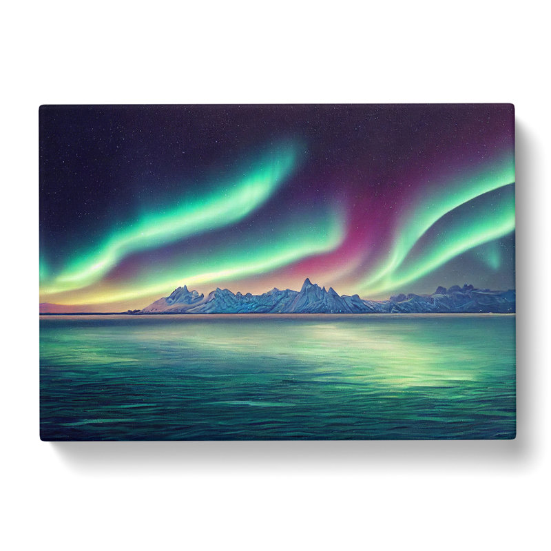 Mystical Northern Lights - Wrapped Canvas, 40cm H x 60cm W x 3cm D