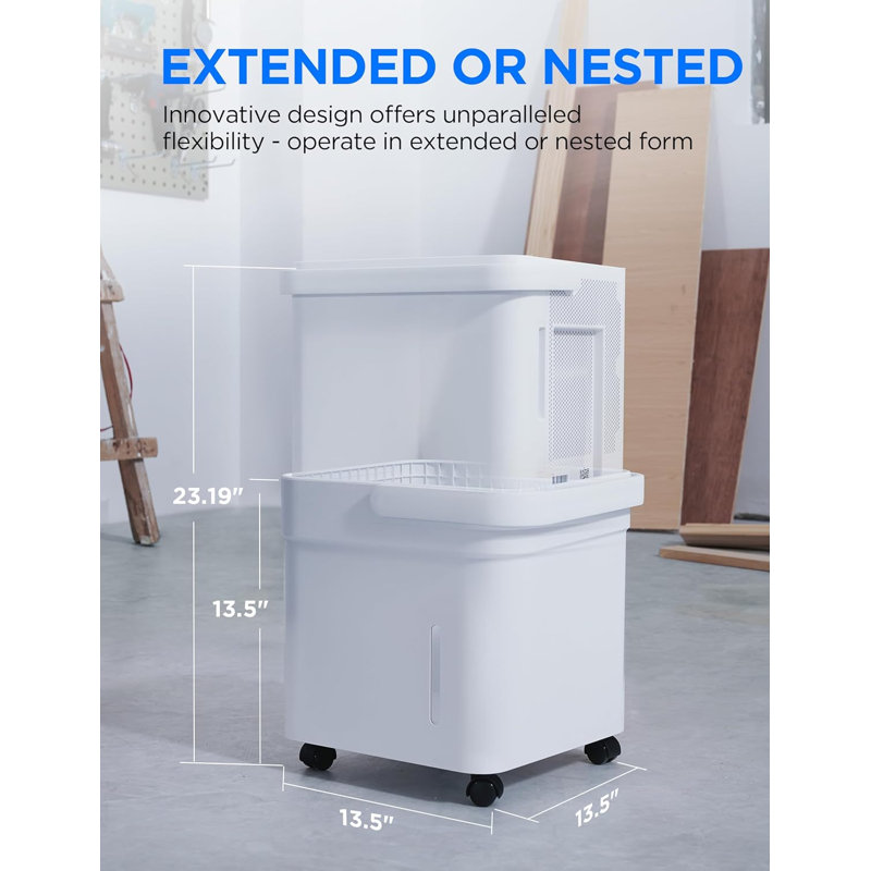 Déshumidificateur Midea Cube 20 pintes pour sous-sol, 1500 Ft, Energy Star, 20Pint