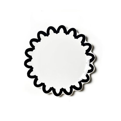 Arabesque Scallop 13 Plate Black