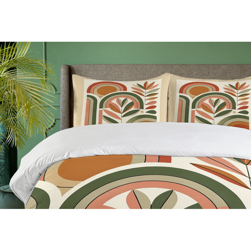 Monstera Duvet Cover, Queen Duvet Cover + 2 Standard Shams